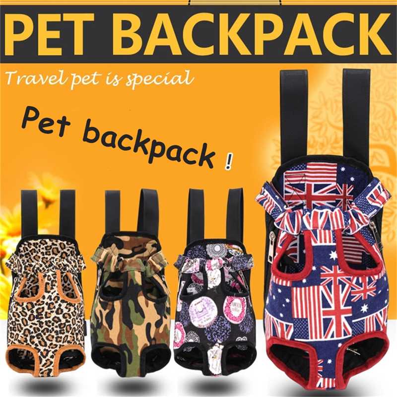 

Breathable Pet Dog Carriers Double Shoulder Chest Cloth Backpack Mesh Outdoor Travel Products Dog Carriers Shoulder Handle Bags