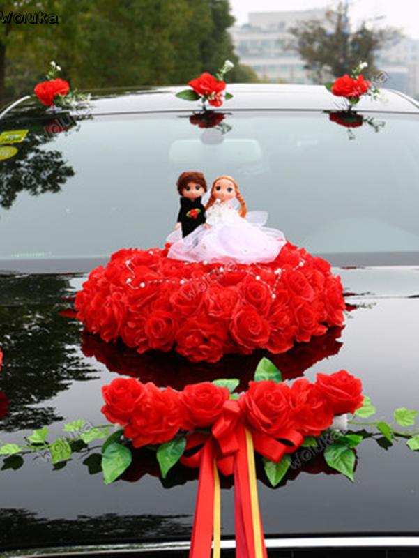 

Main wedding car decoration front flower wedding car team Sen series float set arrangement CD50 Q03