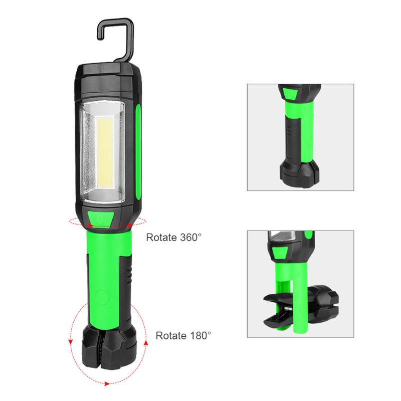 

Multifunction Adjustable COB LED Work Light Lamp Magnetic With Hook