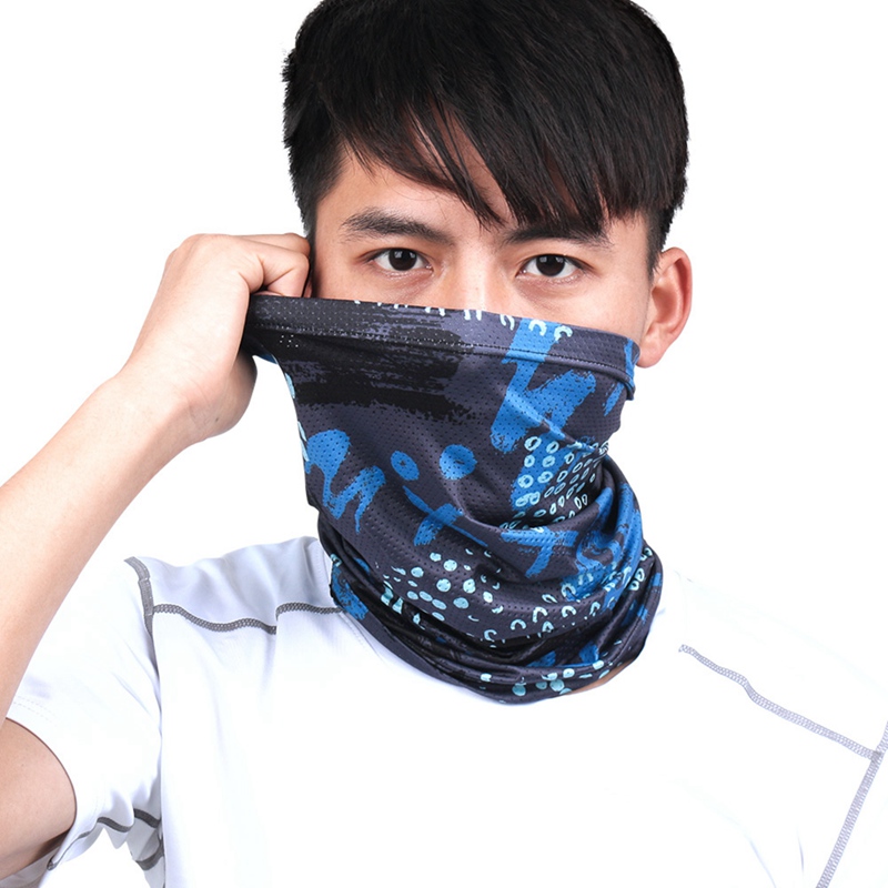 

Unisex Ice Silk Breathable Moisture Wicking Hairband Cap Scarf Anti-UV Head Scraf Outdoor Multi-function Riding Face Cover, Jk1005a7