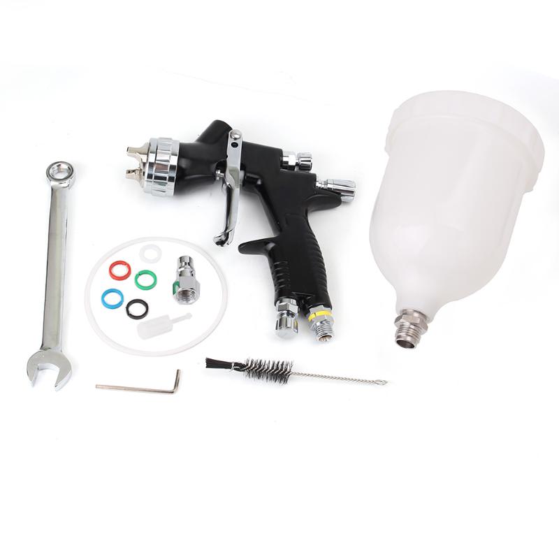 

For Car Refinishing Air Gravity Spray Gun Pro Pneumatic Paint Gun 600ml Cup Black Nozzle diameter 1.3mm