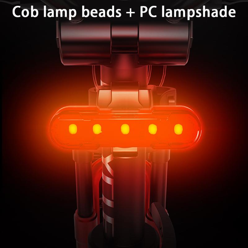 

USB Fast Charging Bicycle Taillights 360 Adjustment Waterproof High-hardness PC Lampshade Large-Capacity Lithium Battery
