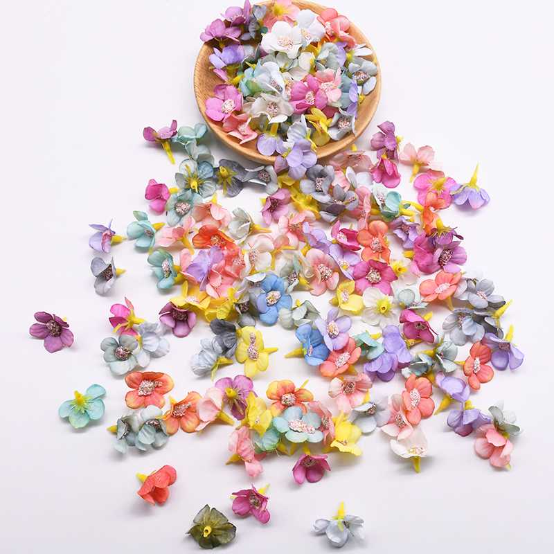 

50/100pcs 2.5cm Silk Daisy Head Artificial Flower For Wedding Birthday Party Home Decor Fake Flowers DIY Garland Headdress Craft, F08