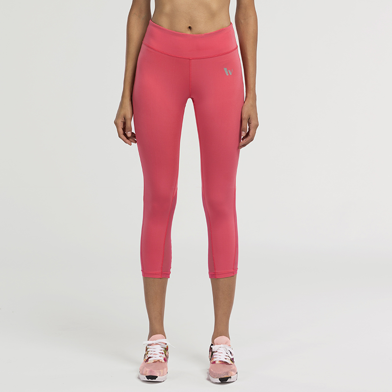 

Women Compression Sports Yoga 3/4 Pants Elastic Wicking Force Exercise Tights Female Fitness Running Trousers Gym Slim Leggings