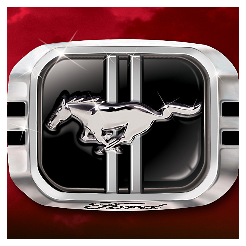 Ford Mustang Caballo Salvaje 925 Sterling Silver Anillo para hombre