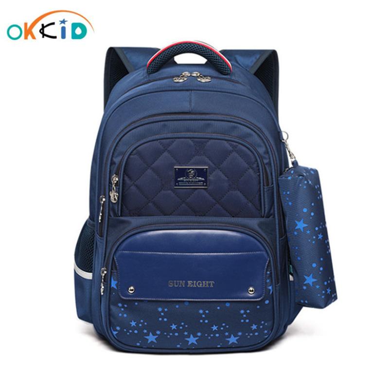 

OKKID primary school backpack school bag for boy waterproof nylon orthopedic backpack bookbag christmas gifts for boys