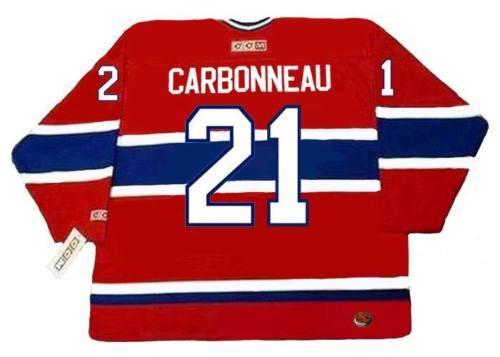 

GUY CARBONNEAU Montreal Canadiens 1993 CCM Turn Back Away Hockey Jersey All Stitched Top-quality Any Name Any Number, Black;red