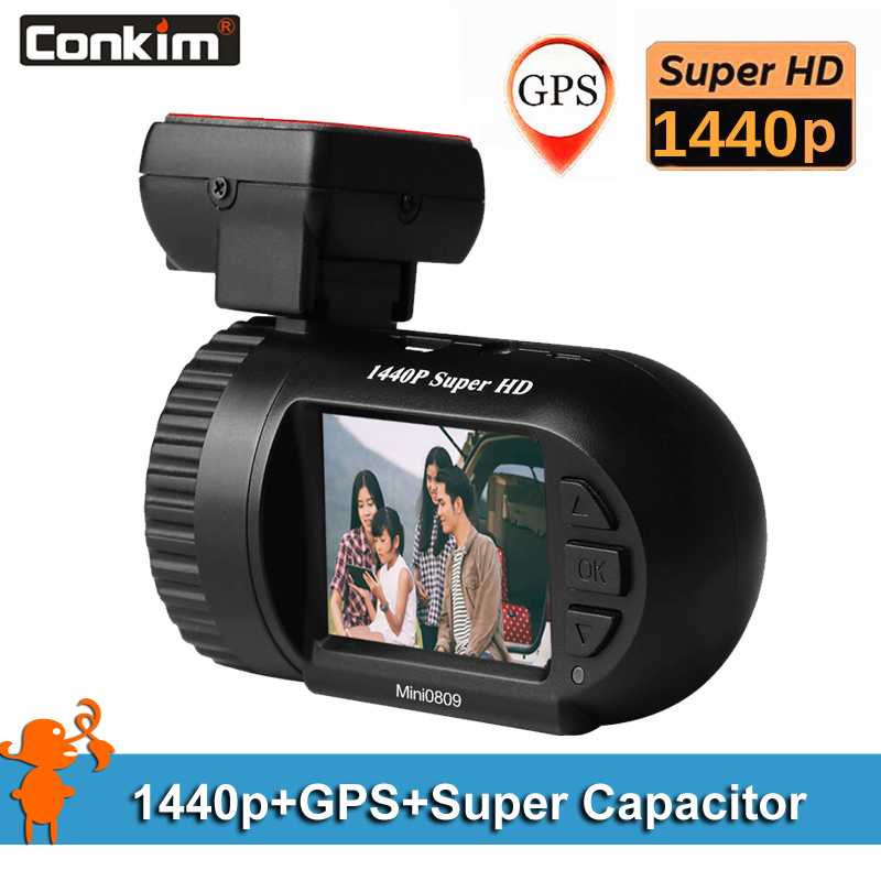 

Conkim FULLHD 1440P Mini 0809 DashCam Car DVR Cameras Super Capacitors Recorder Motion Detection G-sensor GPS Logger DVR