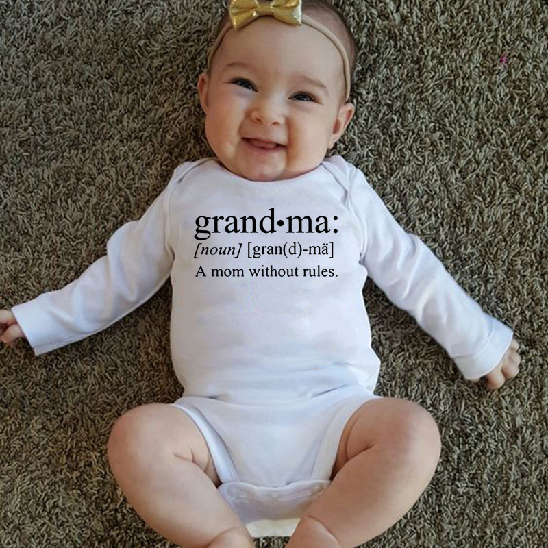 

Grandma A Mom Without Rules Hot Sale Casual Baby Boy Clothes Long Sleeve Baby Rompers Newborn Cotton Girl Clothing Jumpsuit, Null-lrpwh-