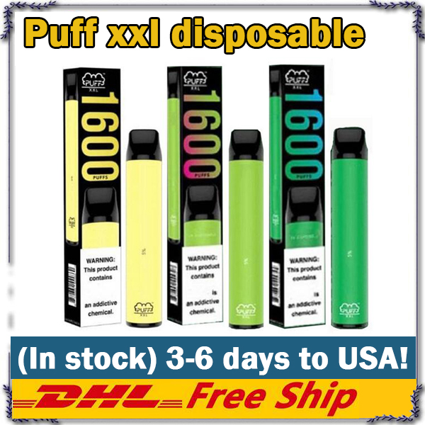 

Puff XXL 1600puffs Disposable With Valid Scratch Code Vape Pen Device Starter Kits Empty Disposable Device Kits Puff Flow Puff Plus Xtra