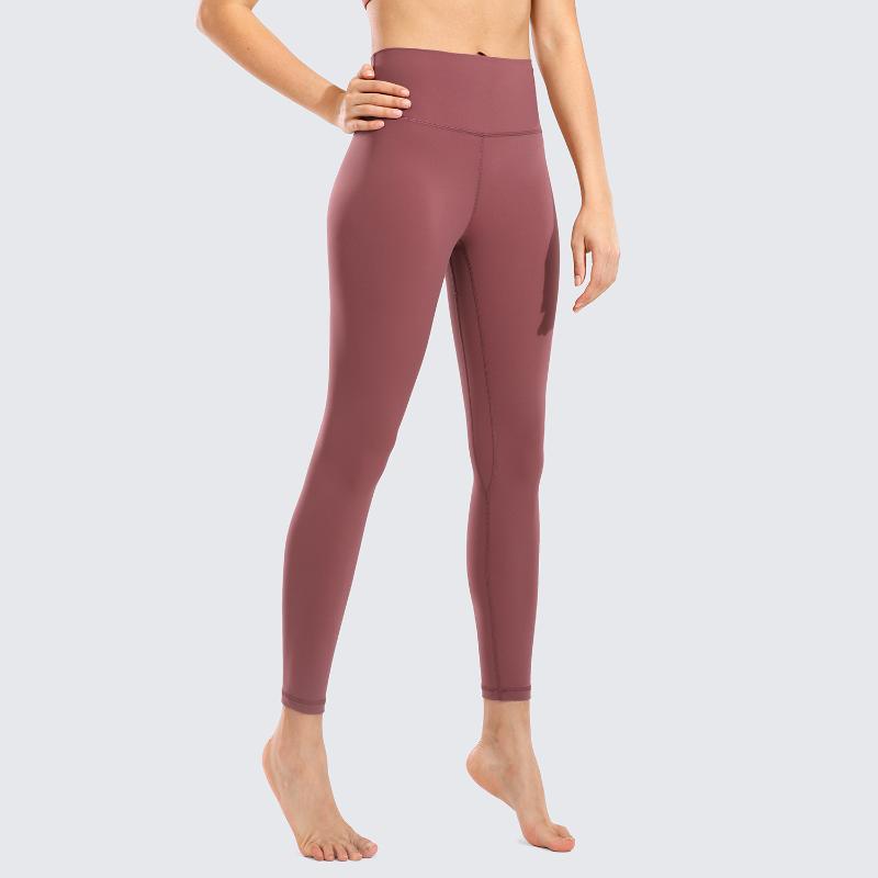 

Women's Naked Feeling I High Waisted Yoga Pants 7/8 Length Workout Leggings -25 Inches( Style Number: R009A), Sepia06