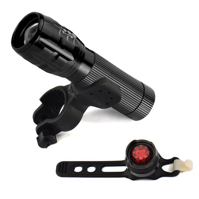 

Super Bright LED Cycling Bicycle Light Set Front Light Rear Zoom Bike With Support 2020 New