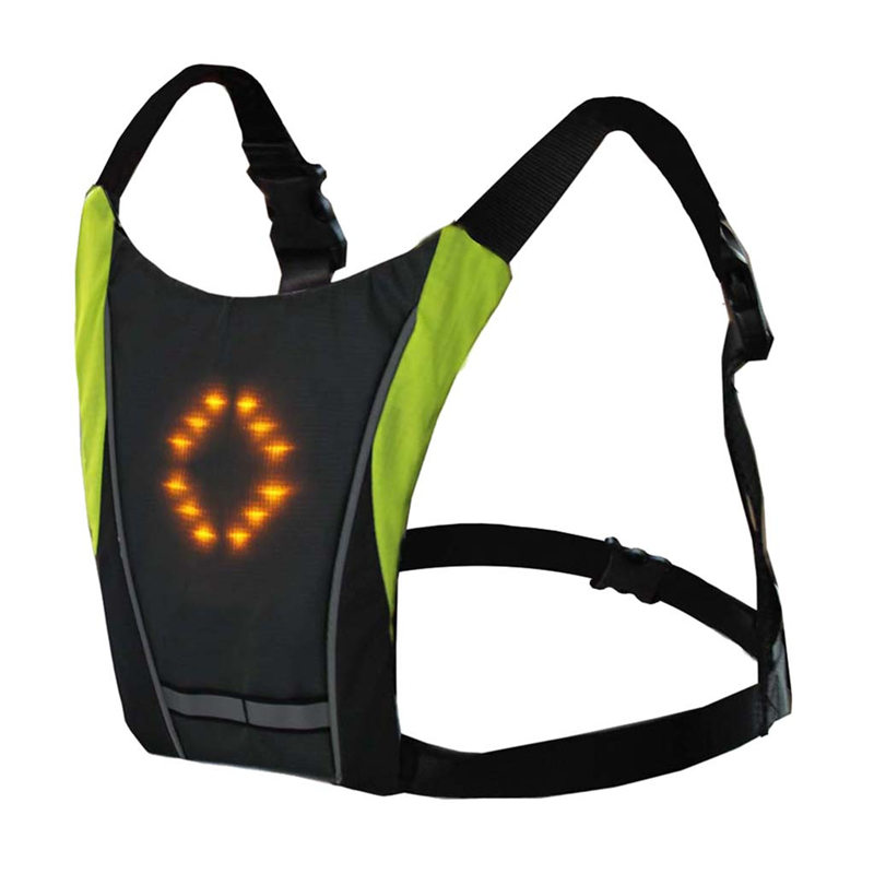 

Cycling Bicycle LED Wireless Safety Turn Signal Light Vest Riding Night Guiding