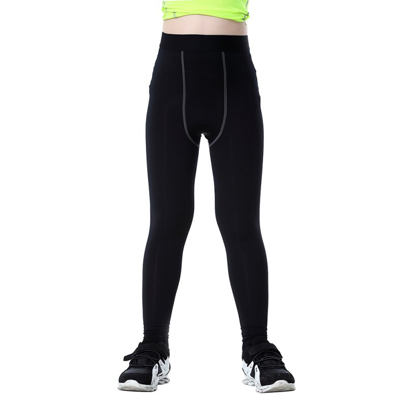 

Nice Compression Boys Base Layer Running Tights Skin Wear Fitness Shorts, Black