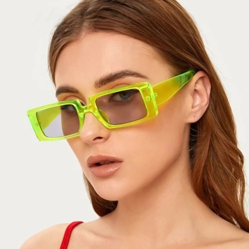 

Fashion Gradient Sunglasses Women Design Green Sun Glasses Trimming Blue Pink Eyewear Shades for Women UV400 NX