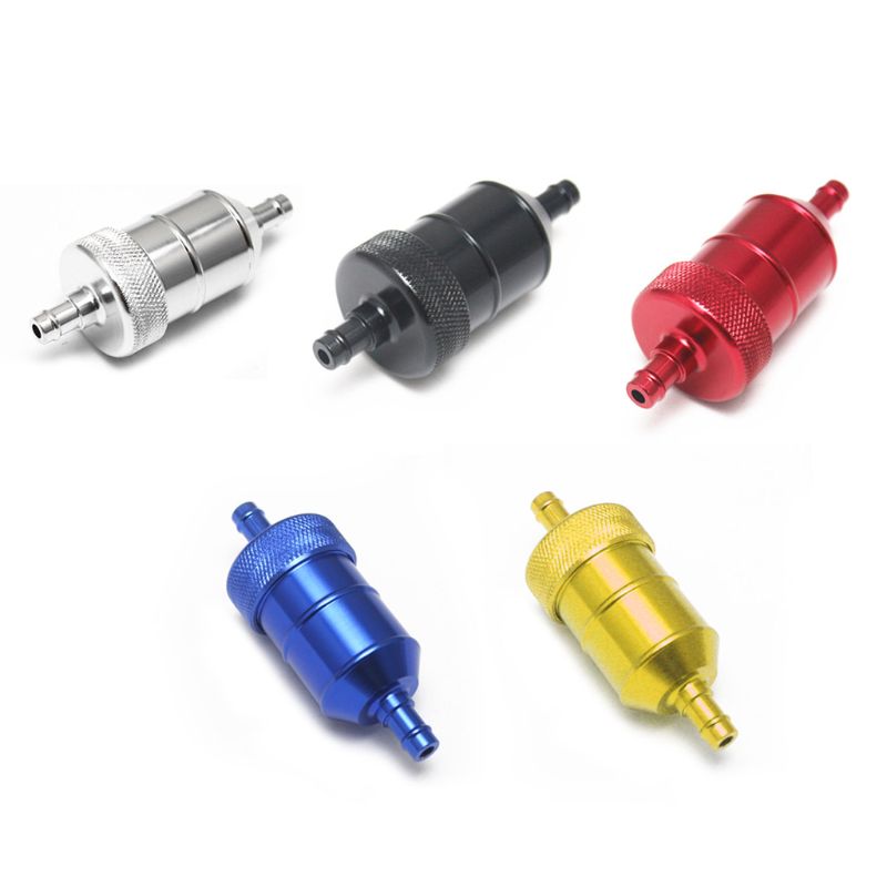 

Universal CNC Aluminium Alloy 8mm Petrol Gas Fuel Filter Cleaner for Motorcycle Pit Dirt Bike Oil Filter