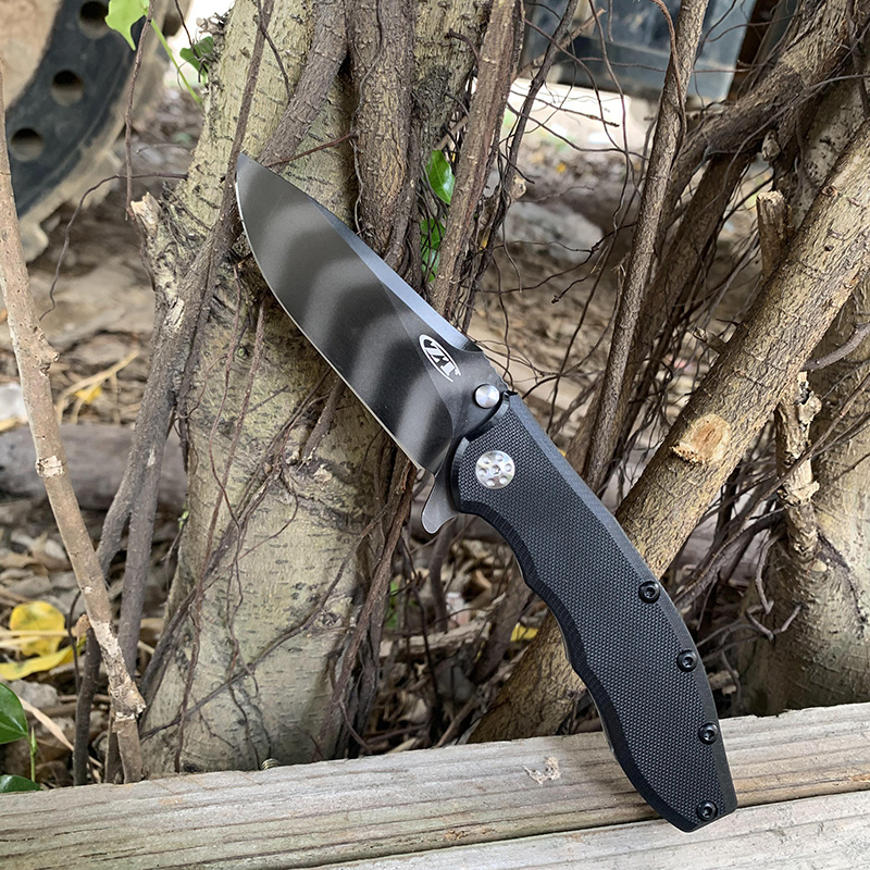 

Explosion Zero Tolerance ZT0562TS Folding knife DLC Tiger Stripe CPM-20CV blade G-10 Handle camping flip pocket tactical hunting knives ED