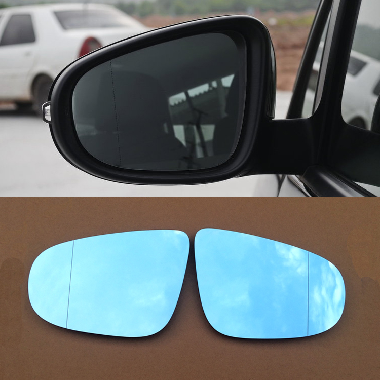 For Volkswagen Touran Car Rearview Mirror Wide Angle Hyperbola Blue Mirror Arrow LED Turning Signal Lights-image-561718136
