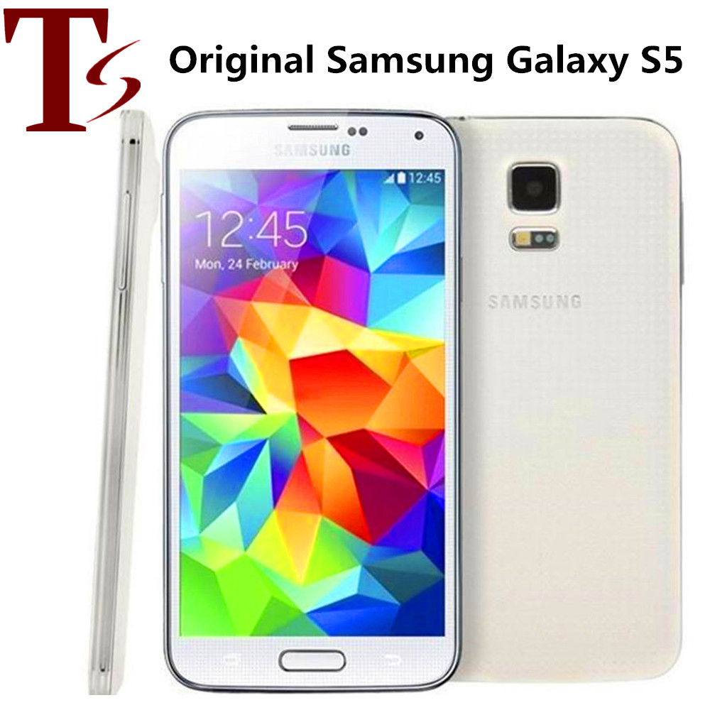 

Original Samsung Galaxy S5 G900F G900V G900A G900T G900V With Original Battery Quad Core 2GB/16GB 4G LTE Refurbished Ulocked smart phone, Blue