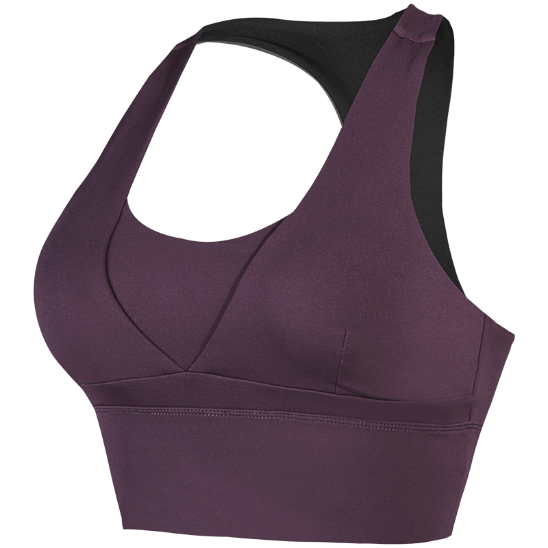 

2020 Women New Sports Underwear Female Running Breathable Vest Ladies Fitness Yoga Nylon Bra Sport Top Purple Black Pink X155B