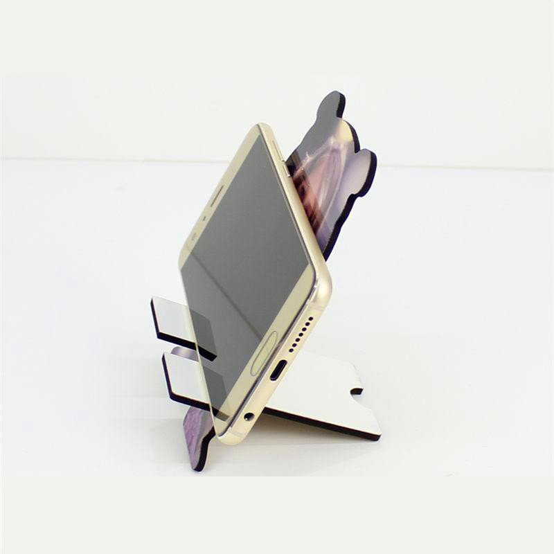 

MDF Sublimation Blanks Phone Holder Stand Universal Desk Holder for iPhone 11 Pro X XS For Samsung S20 Smartphone Mount