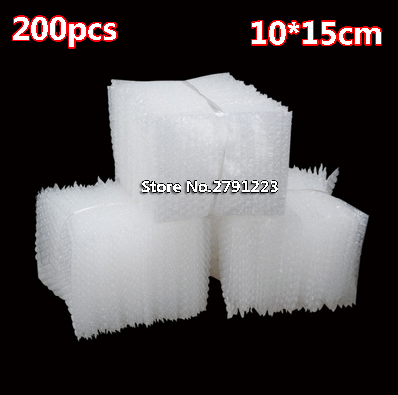 

50pcs 100pcs 200pcs 100*150mm Plastic Wrap Envelope white Bubble packing Bags PE bubble bag Shockproof double film bag