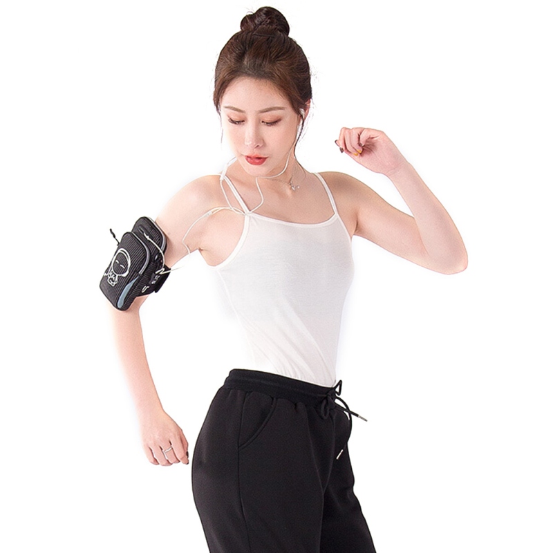 

Outdoor Running Men Women Arm Bags for Phone Money Keys Pouch Outdoor Sports Arm Package Bag with Headset Hole