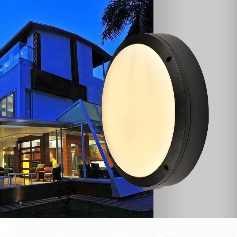 

18w 24w 30w led outdoor wall lamps waterproof round Garden lamp aisle balcony lamp ac 85-265v UL FCC