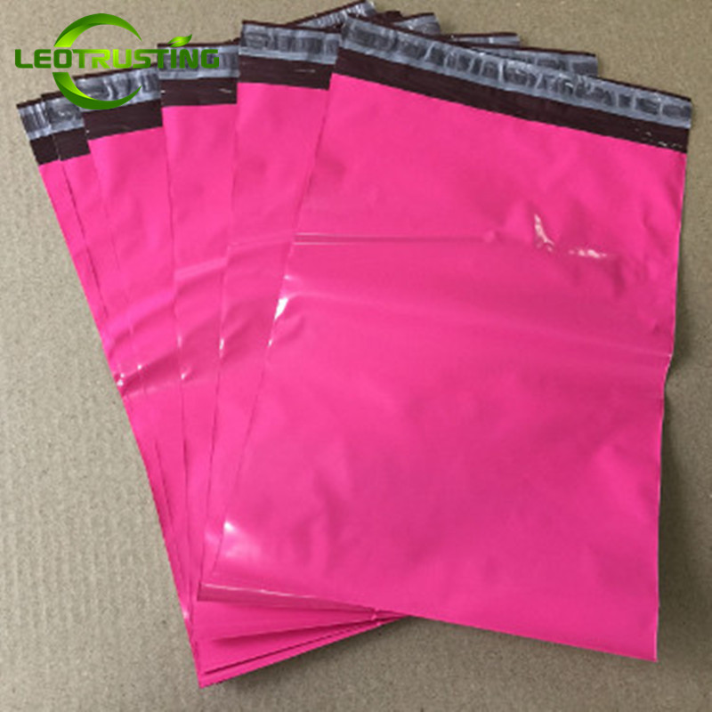 

Leotrusting Gloss Pinkish Poly Mailer Express Bag Strong Adhesive Packaging Envelope Bag Mailing Plastic Gift Boxes Shipping