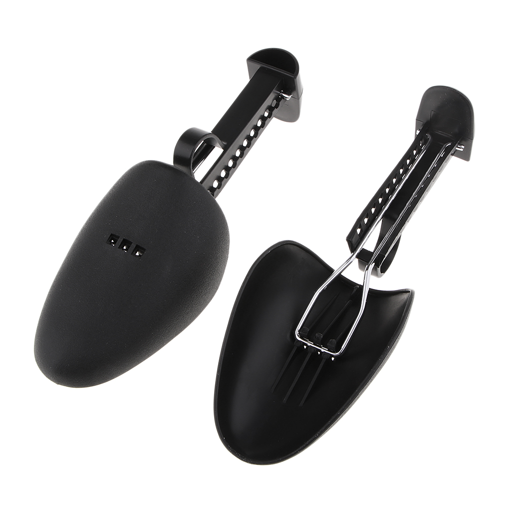 

1pr adjustable length shoe tree stretcher boot holder shaper support women&men, White;pink