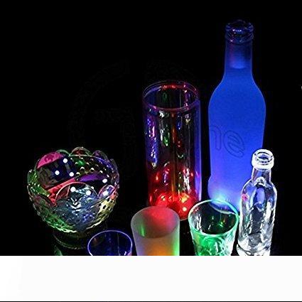 

LED Coaster Flashing Light Bulb Bottle Hookah Led Light Mat Cup Mat Colorful Light Up For Club Bar Home Party