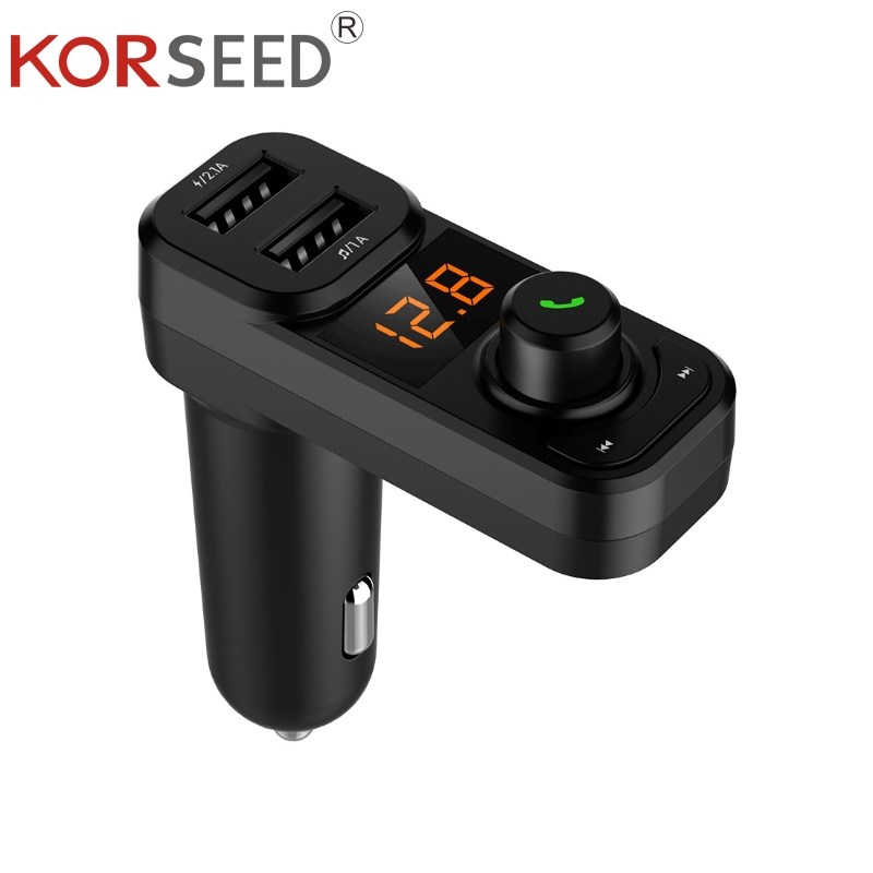 

KORSEED Bluetooth FM Transmitter Car Audio MP3 Player with USB Car Charge For phone Aux Modulator Bluetooth Handsfree Kit