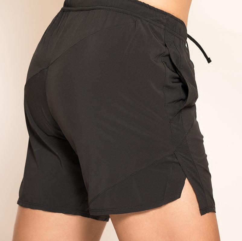 

17257 Urltra-light Men' Running Shorts Fitness Workout Gym Athletic Sport Clothes Training Sportswear Patchwork Sports Shorts, Black