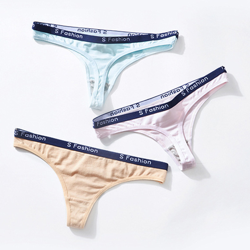 

Sexy G-string Panties For Women Cotton Soft Thong Briefs Lingerie Comfort Letter Underpants Underwear XL #D