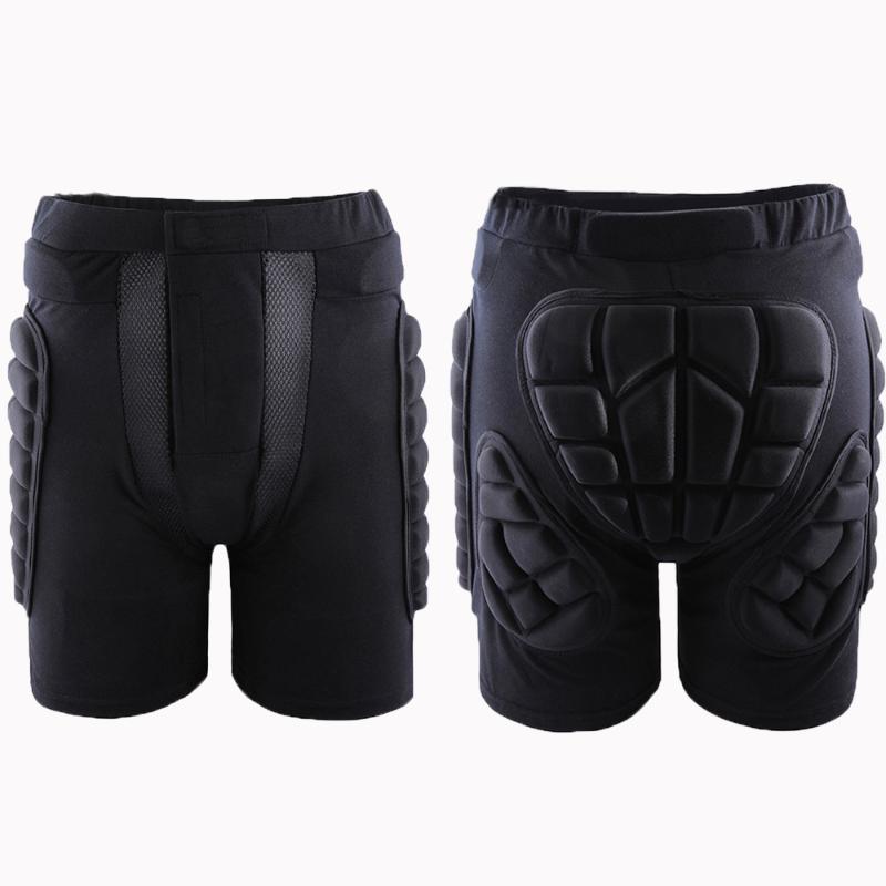 

Men Women Winter Outdoors Sport Gear Hip Padded Ski Snowboarding Skating Buttocks Protective Shorts Pant Children Bottom Padded, Black