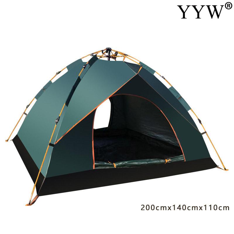 

Automatic Camping Tent outdoor 3-4 Person Family Tent Double Layer Instant Setup Protable Backpacking for Hiking Travel