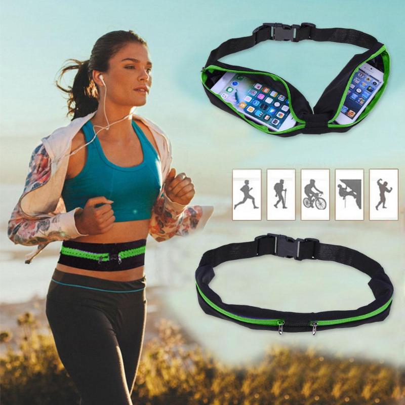 

Women's Waterproof Running Belt Bag Nature Hike Trail Jogging Sports Training Bag Fitness Waist Phone Female Belt Dropship, Orange