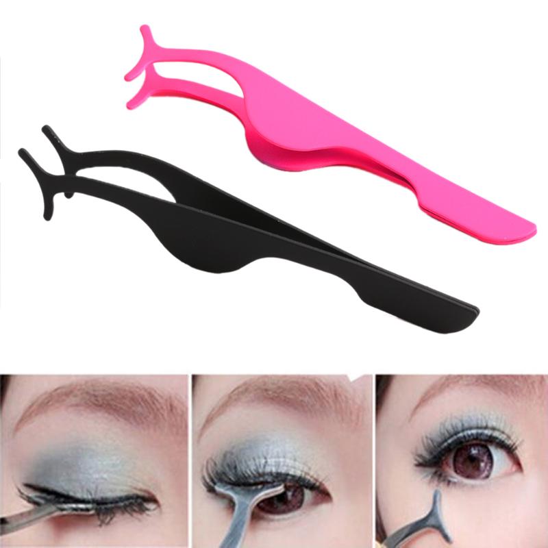 

HOT Pro Tool False Eyelashes Tweezers Multi-functional Stainless Steel Lashes Extension Applicator Remover Clip Tweezers Nipper