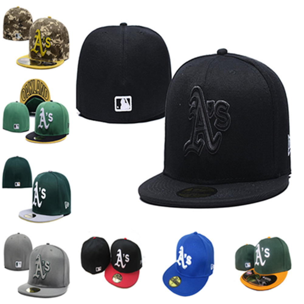 

wholesale All the team FittedHats Athletics Baseball Hats flat BrimEmbroidered Team logo fans fullclosed cap, 14