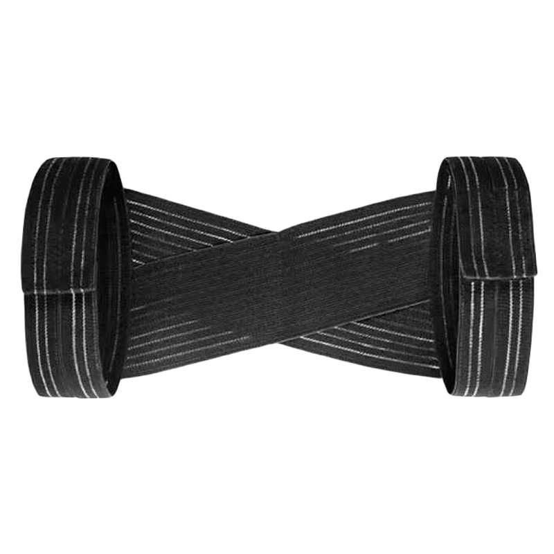 

Man Female Adjustable Posture Corrector Brace Net Breathable Back Spine Support Belt Humpback Shoulder Posture Correction Belt M, Black