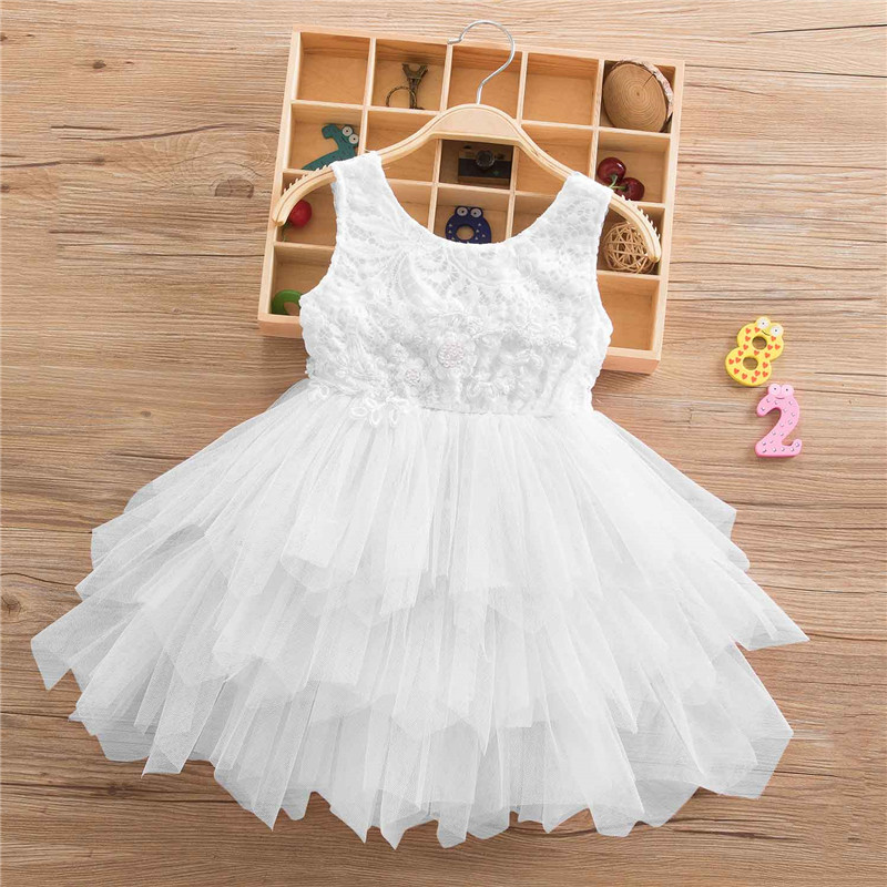 

Baby Birthday Dress for Girls Cute Princess Dresses for Kids Girls Children Party Dress 2020 Summer New Baby 3 8 Years, As picture