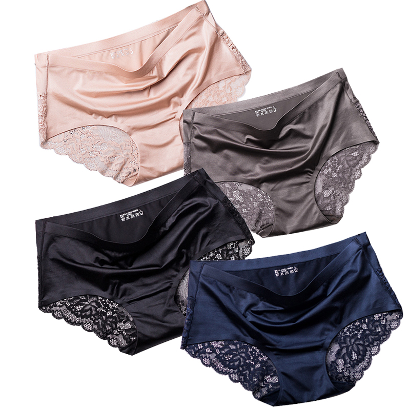 

1/2pcs Women Sexy Briefs Fashion Sexy Lace Panties Ultra-thin Hollow Out Seamless Breathable Panties Female Mid-Rise Lace Panty, 1pcs style 24
