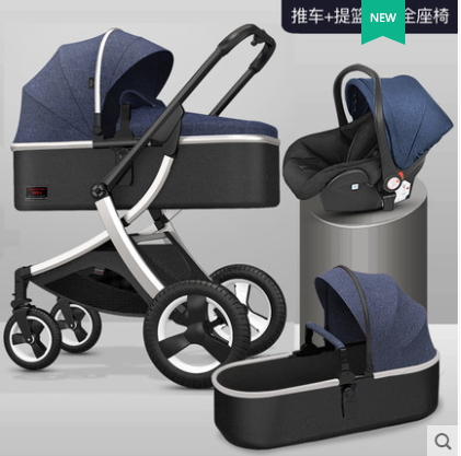 

High landscape baby stroller can sit and lie two-way absorber lightweight folding newborn child baby stroller
