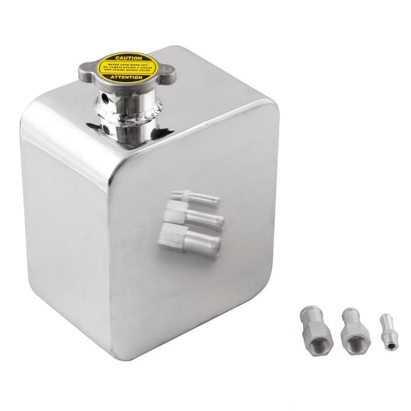 

2.5L Car Radiator Water Coolant Tank Cooling Catch Bottle Overflow Reservoir Heatsinks Aluminum Universal Cooling Water Tank