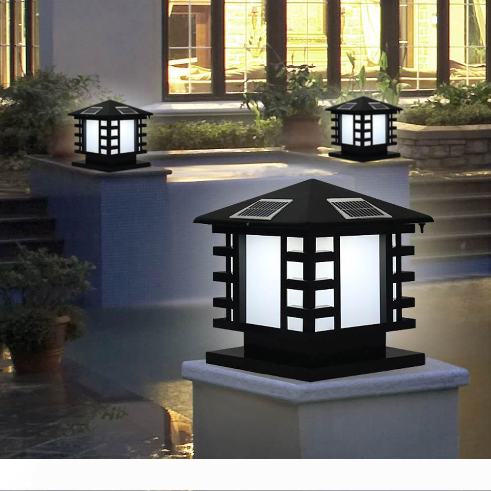 

BRELONG Solar Dimmable Column Head Light Waterproof LED Lamp Door Post Light Garden Villa Garden Light