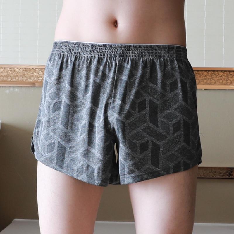 

Mens Boxer Shorts Breathable Underwear Stretchy Trunks Loose Fit Workout Male Cool and Comfortable Home Underpants, Black;white