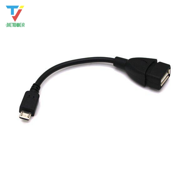 

OTG Cable Mini Micro USB Male to USB 2.0 Female OTG Adapter Cable For Android Cell Smart Phone Samsung Tablet PC A10 VIA Rk Sony MP3 MP4, Black