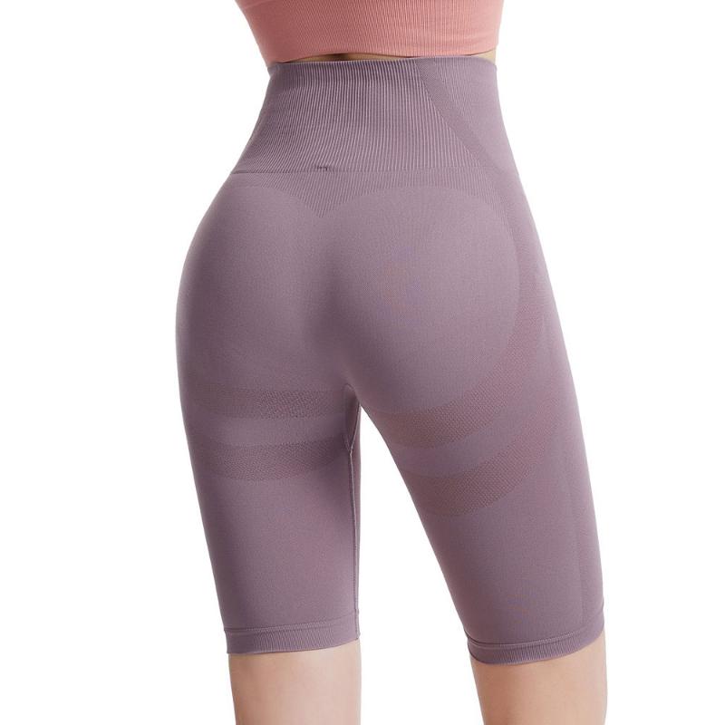 

Women Sport Leggings Seamless Yoga Pants Gym High Waist Push Up Elastic Stretch Running Tights Quick Dry Knee Length, Black