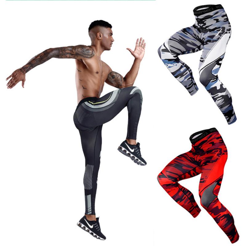 

Camo Compression Tights Mens Quick Dry Stretchy Running Tights Leggings Yoga Pants Bodybuilding Fitness Sweat Jogging Pants, Color7