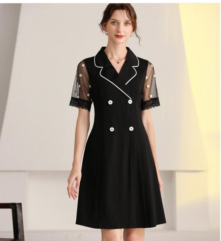 

The new summer 2020 fashion patchwork loose western style slimming dress trend, Shown in figure